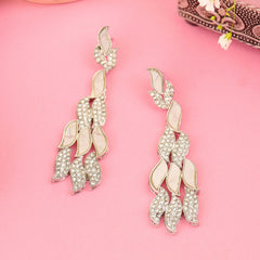 Silver Plated Sitara Diamond Jhumka - Rukhmani
