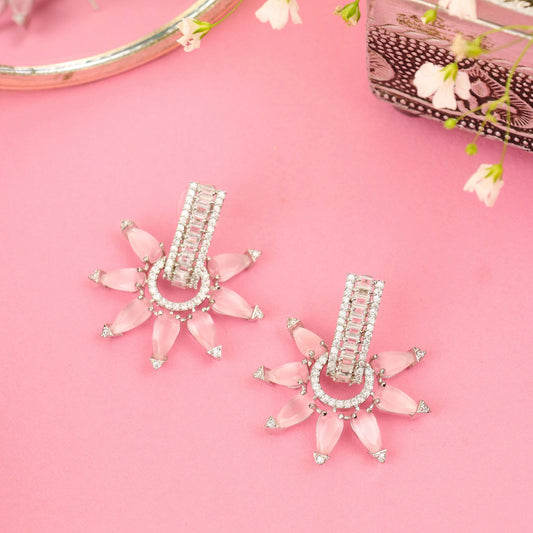 Velvet Shine Purple Stone Earring - Rukhmani