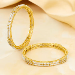 Traditional Design Gold Plated Maharashtrian Moti Bangles