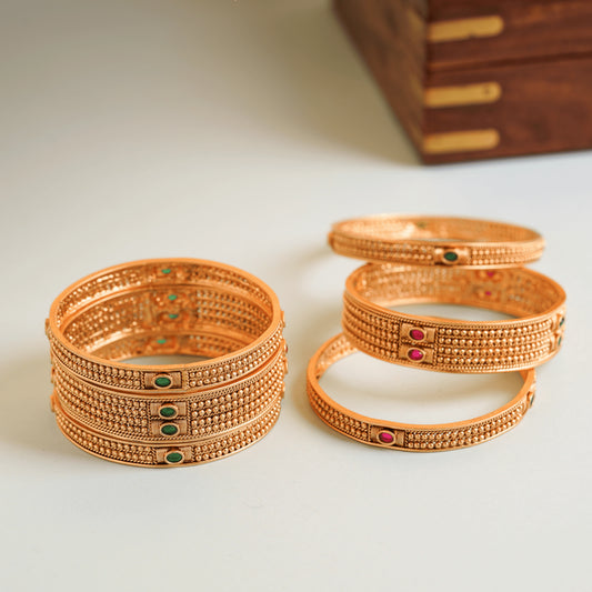 Latest Design Fancy Bridal Wear Gold Plated Bangles