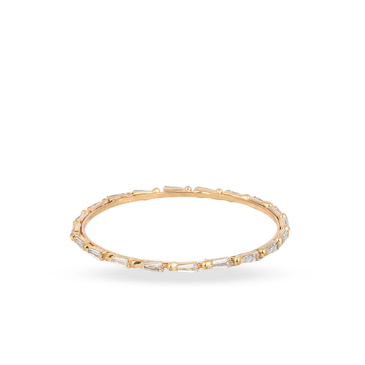 American Diamond Gold Plated Bangles - Rukhmani