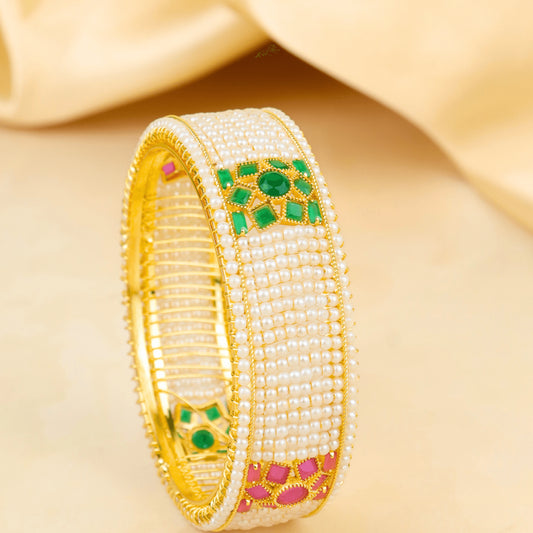 Gold Plated Trending Design Moti Mahal Maharashtrian Bangles