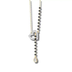 Silver Entwined Heart Mangalsutra