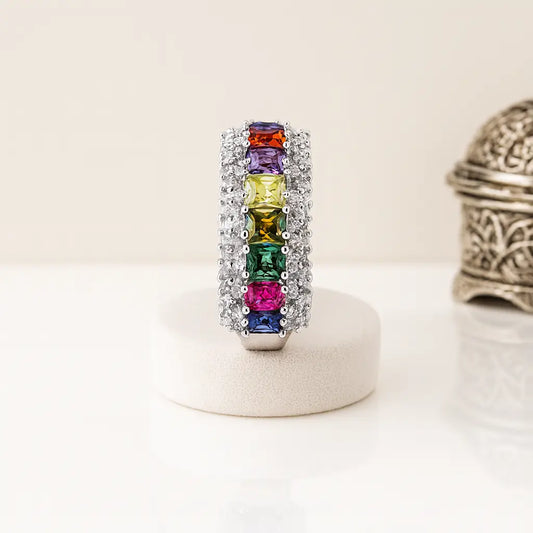 Prism Royale 925 Sterling Silver Baguette Ring