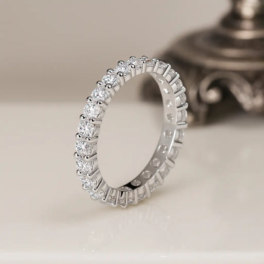 925 Sterling Silver Luxury Engagement Ring for Women