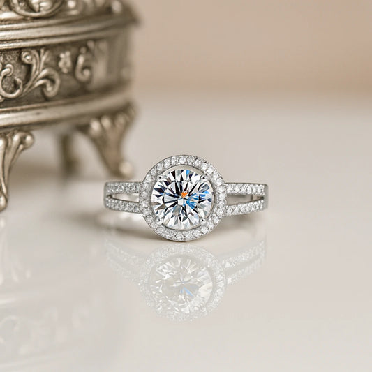 925 Sterling Silver Luxurious Bridal Wedding Ring for Women