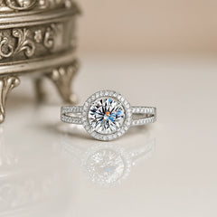 925 Sterling Silver Luxurious Bridal Wedding Ring for Women