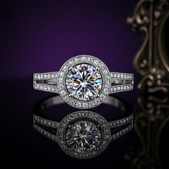 925 Sterling Silver Luxurious Bridal Wedding Ring for Women