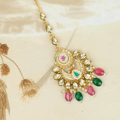 Majestic Kundan With Stone Rajwadi Mangtika