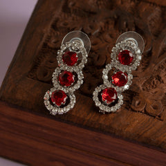 Red Diamond designer necklace set - Rukhmani