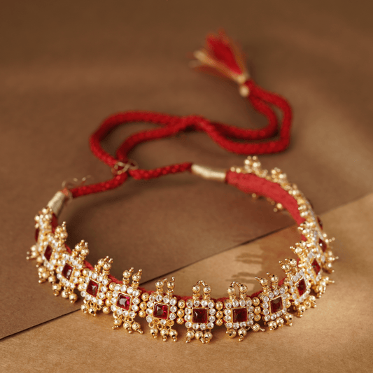 Rukhmani's Classic Gold Plated Chinchpeti - Rukhmani