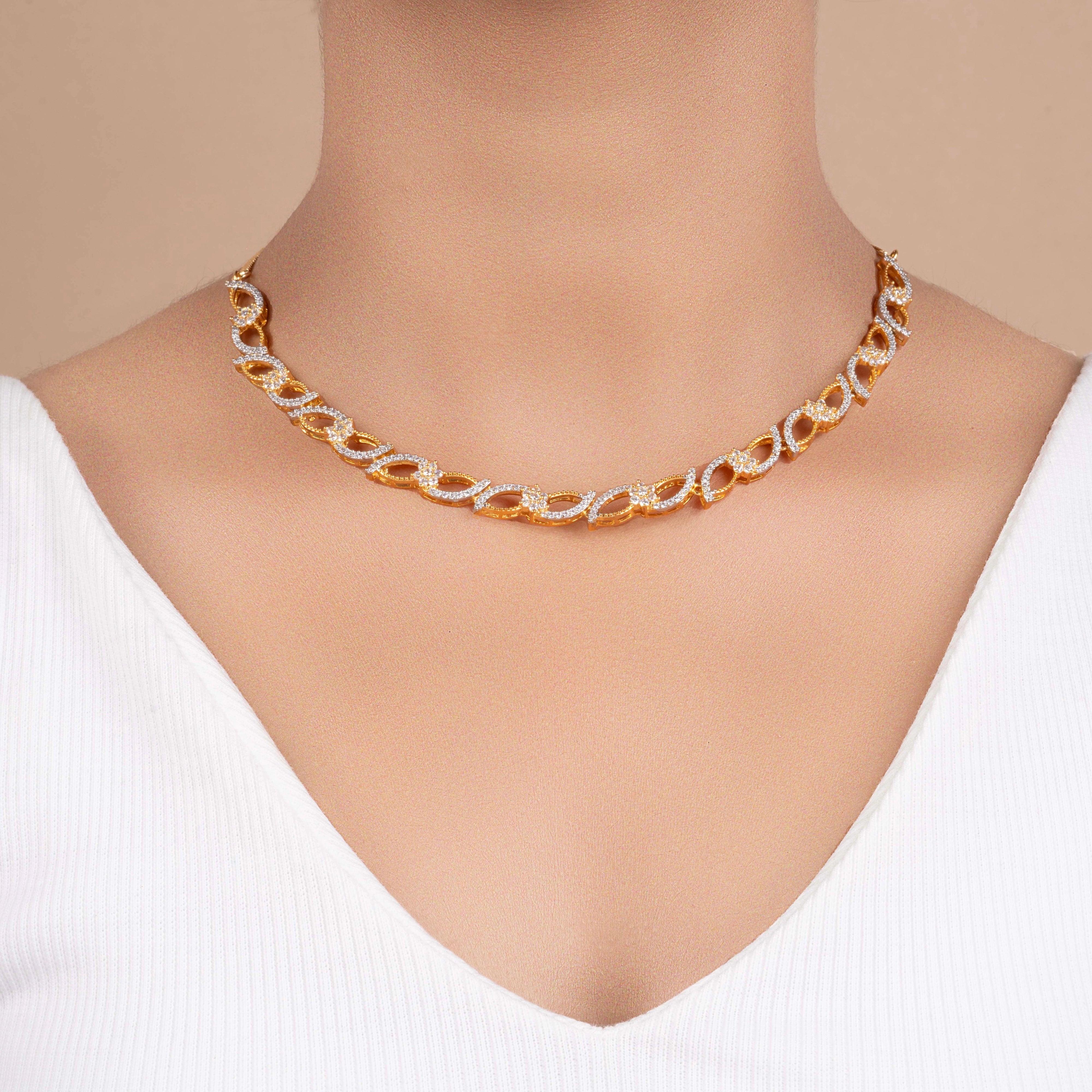 Set of unique necklace and earring - Rukhmani
