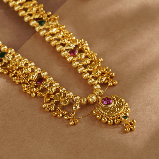 Rukhmani's Mystic Gold Plated Kolhapuri Saaj - Rukhmani