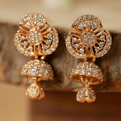 Trending fancy diamond jhumke - Rukhmani
