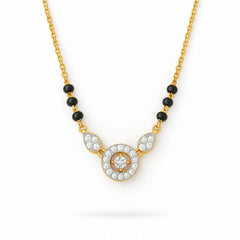 925 Sterling Silver Sparkling CZ Mangalsutra | Gold Plated Elegant Daily Wear Jewelry for Women