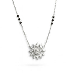 Floral Halo Diamond Mangalsutra