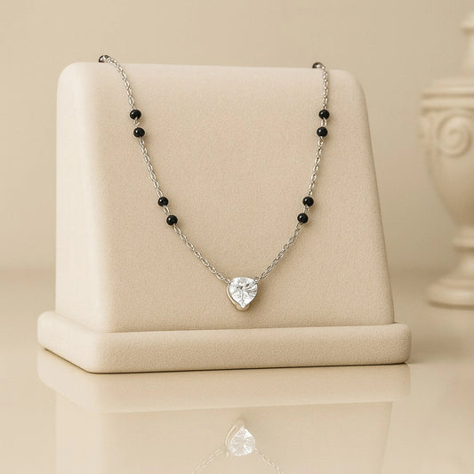 Silver Petite Charm Floral Mangalsutra