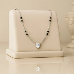 Silver Petite Charm Floral Mangalsutra