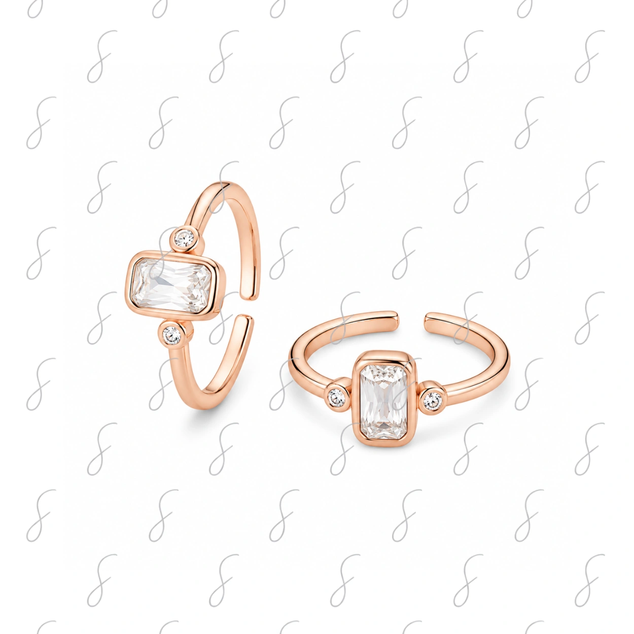 PRM CZ STONE TOE RING
