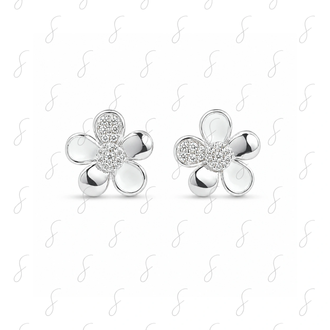 PRM BW ENAMEL STUDS