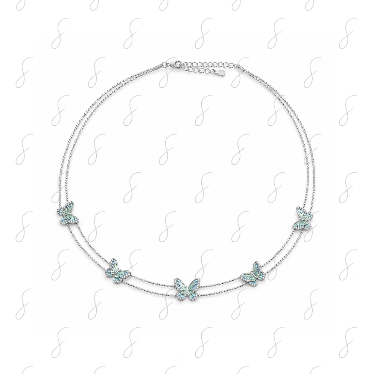 EX BLOSSOM STRING NECKLACE SET