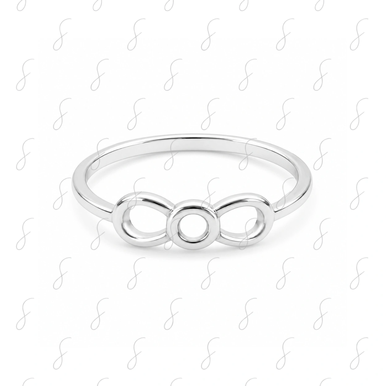 PLAIN INIFNITY LADIES RING 1.2GM